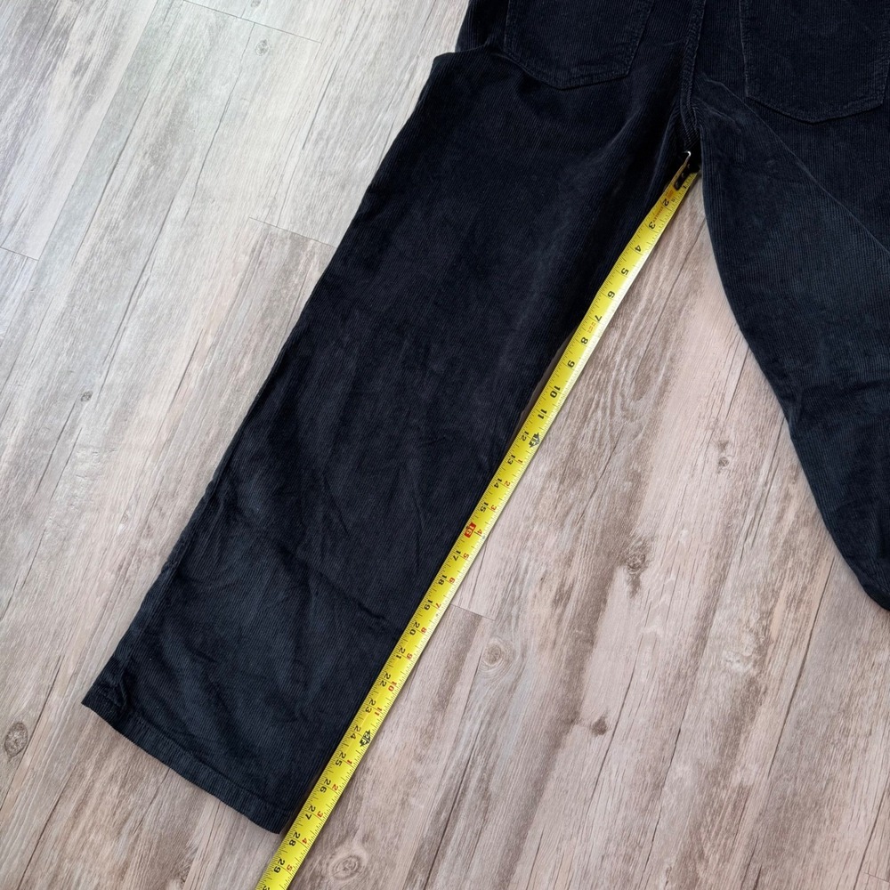 NWT We The Free Black Corduroy High Rise Straight Leg Jeans Women 27 Retail $128 - Picture 9 of 10